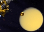 Letelica Cassini, sonda Hojgens i Titan – umetnička vizija